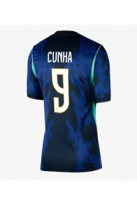 Brasilia Matheus Cunha #9 Jalkapallovaatteet Naisten Vieraspaita MM-kisat 2026 Lyhythihainen